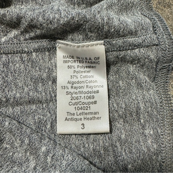 Current/Elliott The Letterman Raglan Top - Picture 6 of 7